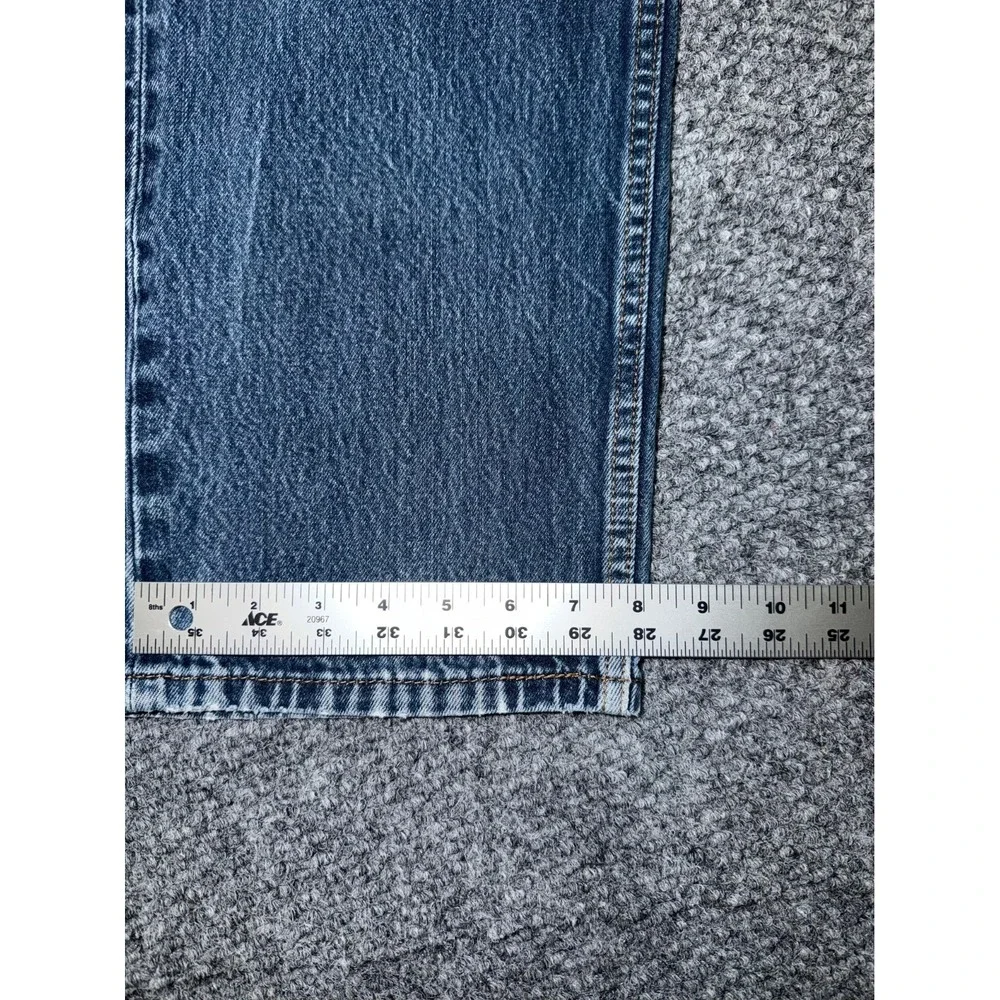 Levi's 505 Regular Fit Straight Leg Dark Wash Blue Denim Jeans‎ W38 L29